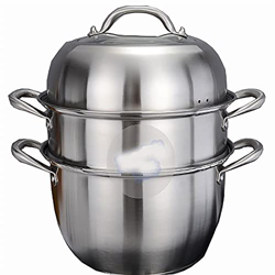 Vaporera/Caldera De Acero Inoxidable De Múltiples Capas Engrosadas Compuestas Inferiores Vaporizador De Pescado De Vapor Olla De Vapor De Alta Eficien en oferta