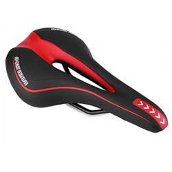 Heall Asiento de Bicicleta Bicicleta Silla Gel Acolchado Suave Suave Transpirable para MTB Road montaña Bicicleta Ciclismo en Bicicleta roja Silla de  en oferta