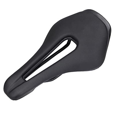 JINPENGRAN Sillín De Bicicleta, Sillín De Bicicleta, Sillín De Carretera De Montaña, Asientos De Diseño Hueco, Piezas De Asiento De Ciclismo De Cuero 