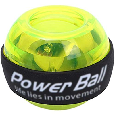 FMOPQ Bola de muñeca, Bola de giroscopio LED Relajante, Bola de muñeca de Poder Muscular Gyro Arm Ejercitador Fortalecedor Equipos de Fitness
