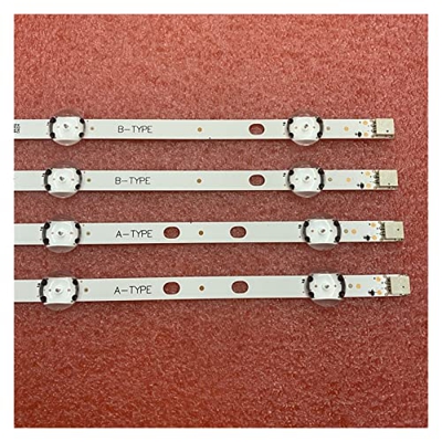 YAKESTYLE Piezas reemplazables- 4pcs/Set DIRIGIÓ Bar Compatible con 4 3PUS6031 VES430QNDL-2D-U11 Telefunken D43U600M4CW 43LV3A63DB LUX00143004 VESTEL 