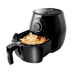 Freidora de aire, freidora de aire pequeño, menos airfryer de aceite, 1200W Freidante de aire Pizza de pizza, cesta antiadherente, sobre protección co en oferta