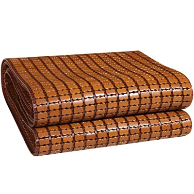 Cama Estera Bambú Colchón Refrigeración Libre de Formaldehído Alfombrilla Aire Acondicionado Escuela Verano para Residencias Estudiantiles,Brown-150 *