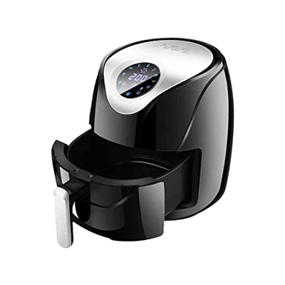 Freidora de aire, freidora de aire pequeño, menos airfryer de aceite, cocina de pizza de horno de aire de 1400 W, cesta antiadherente de alevines, sob