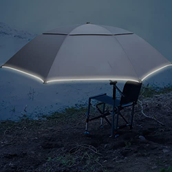 XFAK Paraguas De Pesca Sombrilla De Playa Regulable Sombrilla De Jardín Inclinación Pescar Refugio De Deporte con Doble Capa Parasol Protección Solar características