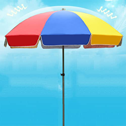 XFAK 230cm Sombrilla De Jardín Playa Parasol Redonda Sombrilla De Exterior Altura Regulable Sombrilla De Playa Parasol Plegable con Bolsa De Transport características