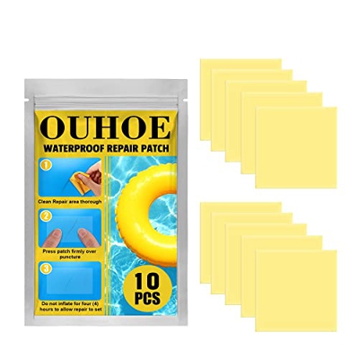 Subsidio de goma especial amarillo para piscina cojín de agua y kit de parche de piscina para piscinas inflables para niños con agua (A, talla única)
