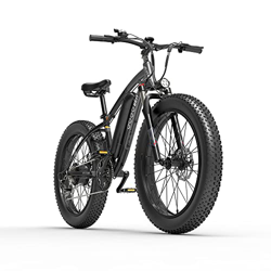 Teanyotink Bicicleta eléctrica de montaña, 26 pulgadas, plegable, con batería de iones de litio extraíble de 48 V y 13 Ah, bicicleta plegable, potenci en oferta