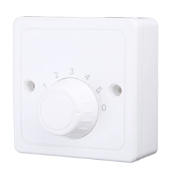 Gereiny 220V Ajuste Universal Ventilador de Techo Interruptor de Control de Velocidad Botón de Pared Interruptor de atenuación Cinco Engranajes Ajusta en oferta