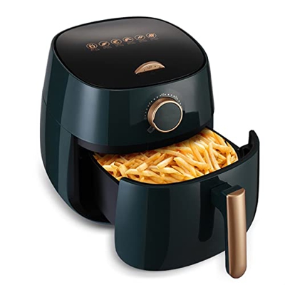 Desconocido Freidora aérea de 4 Cuartos de galón, programas de Cocina Inteligente Personalizables, Pantalla táctil Digital y Cesta Grande de freidora 