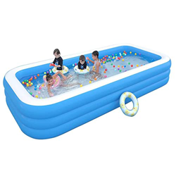 GJXJY Piscina Inflable Infantil Rectangular Piscinas Hinchables Grandes Adultos Piscinas Desmontables para NiñOs, Adultos, Familias(Size:3 Layers-150  características
