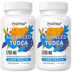 Suplemento de TUDCA 1200mg por ración 2 Pack, 120 cápsulas, ácido tauroursodeoxicólico ultra fuerte, fórmula avanzada apta para vegetarianos características