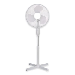 TIENDA EURASIA - Ventilador de Pie Metálico 45W - 3 Velocidades - Oscilante 90º - Ventilador Silencioso - Ideal para estancias de 25m2 (Blanco) en oferta