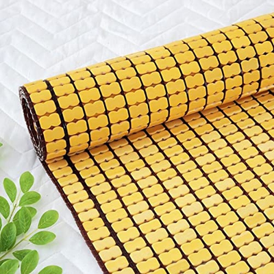 X1NGFU Natural Colchoneta para Bamboo Colchón,Transpirable Estera de Dormir de Antideslizante,Almohadilla de Mahjong Transpirable Suave,Suave Y Sin Re