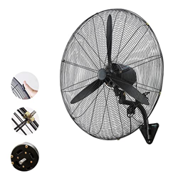YQZ Ventilador De Pared Giratorio - Negro Potente Industrial Ventiladores - 3 Velocidad del Viento Ajustable - Función Oscilante - 280W Ventilador Pow características