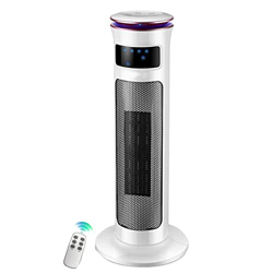 Calentadores eléctricos para el hogar de Baja energía - Calentador de Ventilador de Torre oscilante - 2000W - Diseño portátil con Temporizador/Control precio
