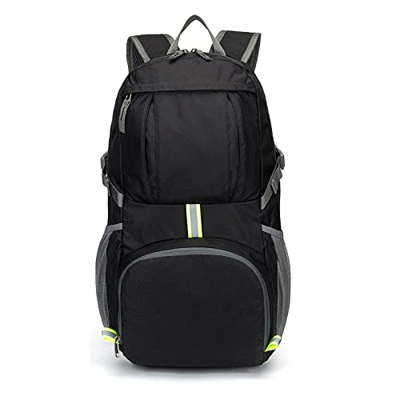 Opetdo Mochila Senderismo Mochila de Viaje Mochila de Montaña Impermeable Mochila para Acampar Plegable de 35 L, Mochila Deportiva Ultraligera para Ex