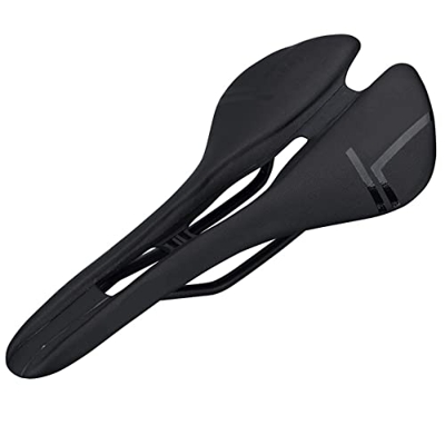 JINPENGRAN Saddle De Bicicleta, Saddle Saddle Road Bike Ultralight Racing Track Saddle De Cuero Carbono,B