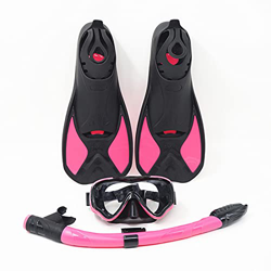 Samnuerly Equipo de esnórquel, Vista panorámica de natación, antivaho, antifugas, Parte Superior Seca, Kit de Aletas de Buceo para esnórquel, máscara  en oferta