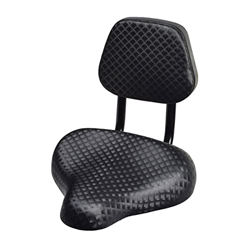 JINPENGRAN Silla De Monada De Bicicleta, Ciclismo Amplio Comodidad De Cuero Sintéxis Asiento De Silla De Silla De Silla con Soporte De Respaldo Acceso características