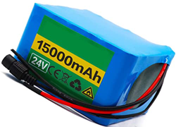 stdpcxz 24V Recargable De Iones De Litio 18650 Li-Ion Batería E-Bike For 50W-500W, 25.2V 6S5P 15Ah Batería De Bicicleta Eléctrica, con Cargador Y BMS  precio