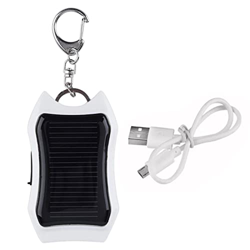 1500mAh Large-Capacity Battery Small Solar Charger | Keychain Charger for Cellphones Tablets Electronic Devices, Mini Portable Battery with Carabiner  en oferta