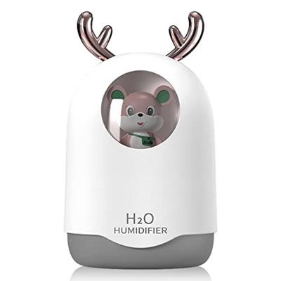 LEELLY Humidificadores para el hogar y Las Plantas, humidificador para Dormitorio Interior, difusor de Aire aromático Regulable, rociador sónico, Sumi