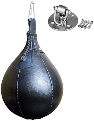 XD Designs Pera de Boxeo con Soporte, Bola de Boxeo para Boxeo, Pera de Boxeo para Dejar Salir Las emociones, Entrenamiento, Fitness, MMA, Muay Thai o