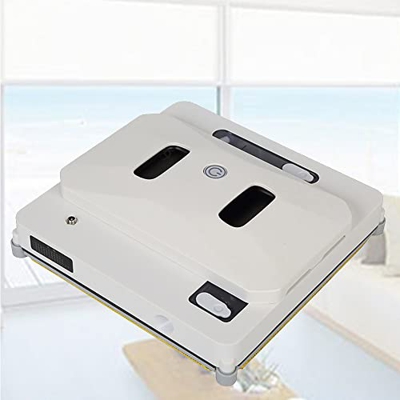 SHENGSHIYU Robot Limpiacristales Automático Inteligente, Anticaída, Automático, 3 Modos De Trabajo, Rociador De Agua, Smartphone O Mando a Distancia,W