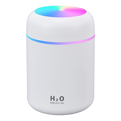 mumisuto Humidificadores, Humidificador para automóvil Mini humidificador de Aire de Escritorio Humidificador de aromaterapia con luz Nocturna RGB Ali