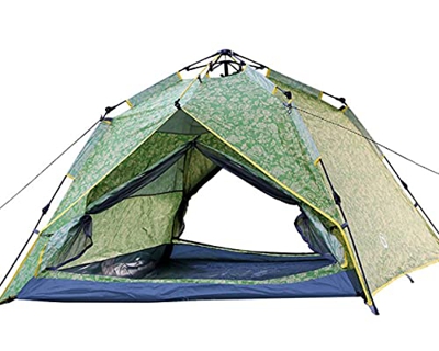 Carpa para Acampar Emergente automático al Aire Libre 3-4 Personas Carpa para Acampar Portátil Doble Viaje Carpa de Ocio Grueso Protector Solar a Prue