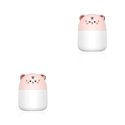 LEELLY Humidificador ultrasónico silencioso 2 Juegos de humidificador de Aire portátil con luz LED Ambientador Recargable por USB Rociador de Niebla D precio