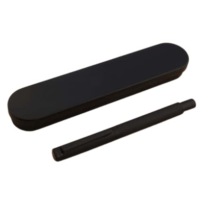 Juego de Caja de Regalo de Pluma estilográfica Negro Mate Titanio Negro Nib Pen Fude Bending Office útiles Escolares hábil y Profesional