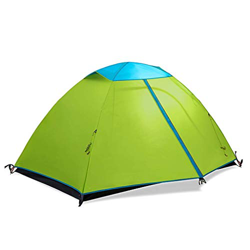 Tienda de campaña para Acampar, Doble Capa, Resistente a la Lluvia, Ligera, para Viajes al Aire Libre, portátil, para Parejas, Color Verde en oferta
