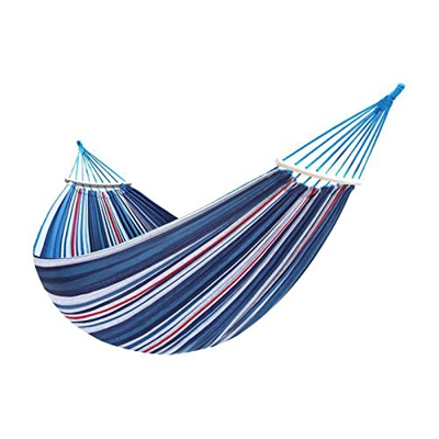 Hamaca portátil ligera para jardín y patio trasero para exteriores e interiores (color: azul, tamaño: 190 x 100 cm)