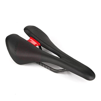 JINPENGRAN Saddle De Bicicleta, Microfibra De Carbono Bow Mountain Road Bicycle Mat De Silla