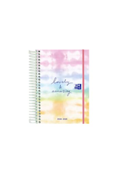 Oxford, Agenda 2022 2023 DÍa Por Página, Tapa Extradura, 12x18 cm, Español, Diseño Tie Dye "Lovely & Amazing" en oferta