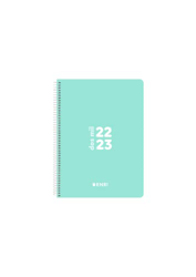 Enri, Agenda 2022 2023 Día Por Página, Tapa Plástico, 12x18cm, Español, Color Ice Mint características