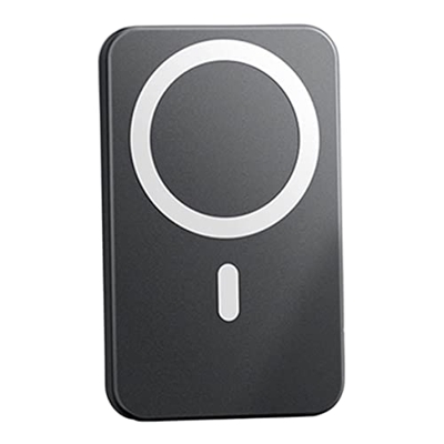 Sraeriot Magnetic Power Bank 10000mAh 15W Cargador inalámbrico Fast Batería Externa Batería Negra BlackWireless Bank