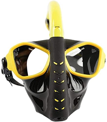 Samnuerly Buceo Máscara Facial Completa Buceo Máscaras de Buceo Máscara de esnórquel Juego de Tubos de esnórquel Natación antivaho con fácil respiraci