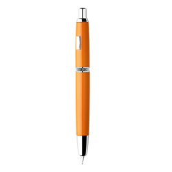 Majohn - Pluma estilográfica (A1, punta extrafina, retráctil, punta extrafina, de metal, tinta naranja viva, con convertidor para escribir (sin versió en oferta