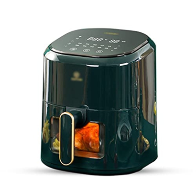 JUEMISSA Freidora de Aire Visual freidora eléctrica Transparente freidora Multifuncional de Gran Capacidad freidora eléctrica Inteligente sin Aceite e