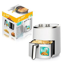 CALANDIS Freidora De Aire Pequeña para El Hogar, Freidora De Aire De Gran Capacidad De 5 Cuartos De Galón, Cocina Sin Aceite Saludable 1200, Calor De  en oferta