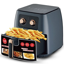 CALANDIS Freidora De Aire De 8,4 Cuartos De Galón, Freidora Eléctrica De Aire Caliente con Perilla De Temperatura Y Tiempo De Lujo, Utensilios De Coci precio