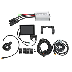 Eulbevoli Kit de Conversión de Bicicleta Eléctrica, Disipación de Calor Segura Medidor LCD8S 15a Kit de Controlador de Bicicleta Eléctrica a Prueba de en oferta