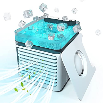 VVLXRIC Aire Acondicionado Portatil Barato - Ultra Silencioso Mini Nevera USB - Utilice Solo Agua Limpia Mini Aire Acondicionado USB - para Refrigerac