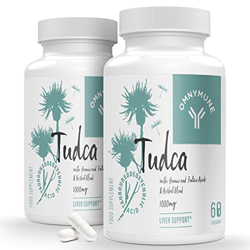 TUDCA Suplemento de apoyo al hígado - 1000mg por dosis, ácido tauroursodeoxicólico para la desintoxicación y la limpieza (2 Pack) precio