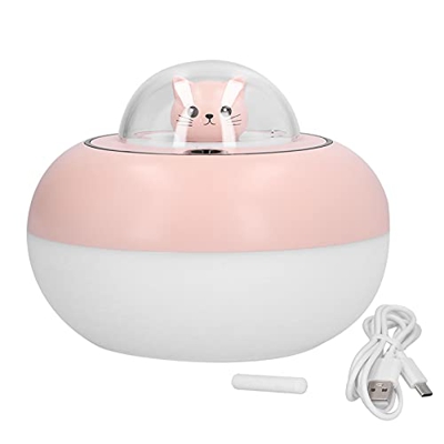 AUNC Pequeño Humidificador, Mini Humidificador Colorido de la Gran Capacidad LED 300ml para la Oficina para el Hogar