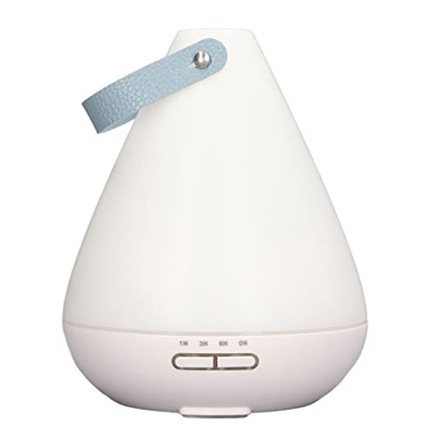 Mini Humidificador Inteligente, Humidificador de Niebla de Aromaterapia de 180 Ml con Luces LED de 7 Colores Y Apagado Automático sin Agua, Difusor de