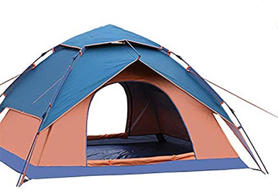 Nueva tienda automática Oxford tela plata impermeable protector solar doble Oxford tela tienda